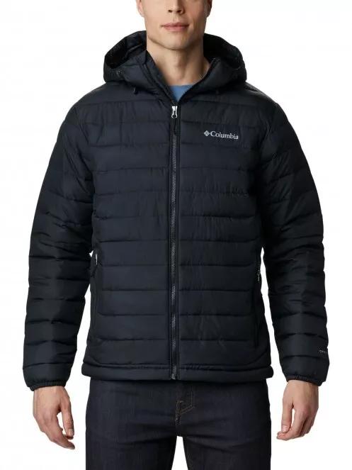 Columbia Powder Lite Hooded Jacket férfi átmeneti kabát fekete színben 2