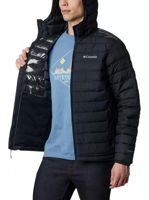 Columbia Powder Lite Hooded Jacket férfi átmeneti kabát fekete színben 5