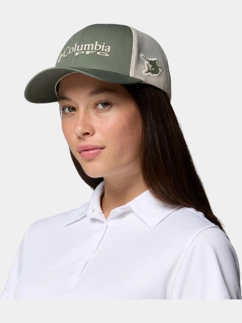 Columbia PFG Logo Mesh Snap Back baseball sapka oliva színben 4