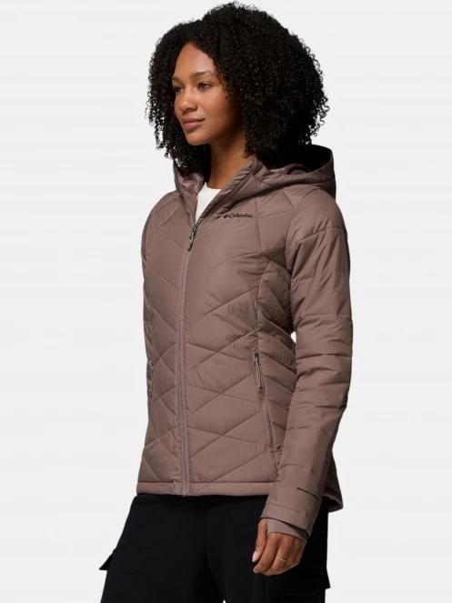Columbia Heavenly Hooded Jacket női átmeneti kabát barna színben 3