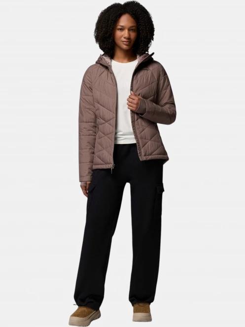 Columbia Heavenly Hooded Jacket női átmeneti kabát barna színben 5
