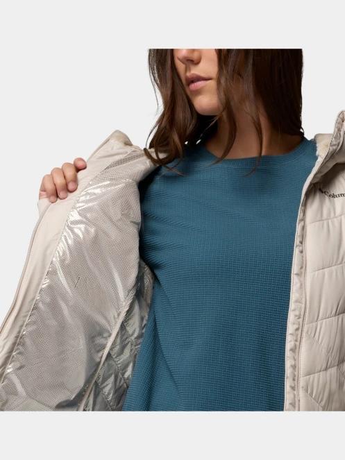 Columbia Heavenly Hooded Jacket női átmeneti kabát homok színben 7