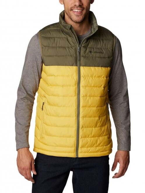 Columbia Powder Lite Vest férfi mellény sárga színben 2