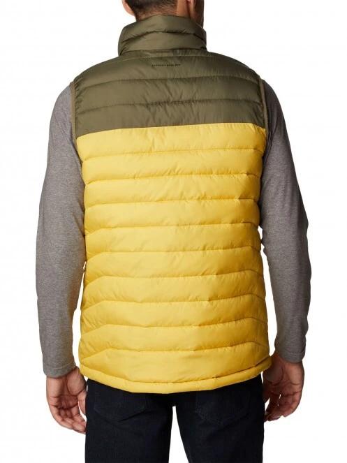 Columbia Powder Lite Vest férfi mellény sárga színben 4