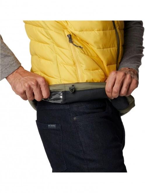 Columbia Powder Lite Vest férfi mellény sárga színben 6