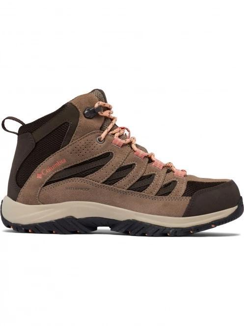 Columbia Crestwood Mid Waterproof női túracipő homok színben 4