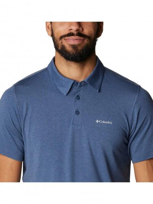 Columbia Tech Trail Polo férfi galléros póló kék színben 5