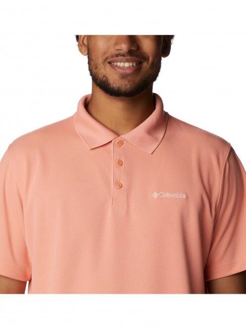 Columbia Utilizer Polo férfi galléros póló rózsaszín színben 5