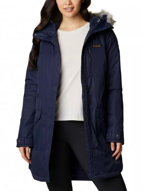 Columbia Suttle Mountain Long Insulated Jacket női télikabát kék színben 2