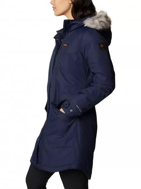Columbia Suttle Mountain Long Insulated Jacket női télikabát kék színben 4