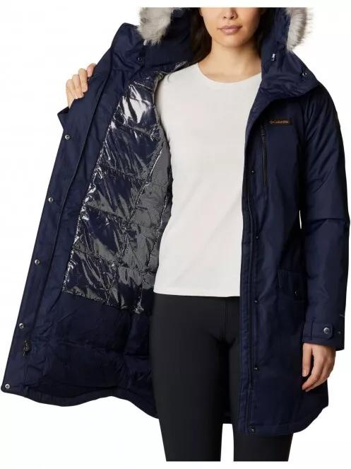 Columbia Suttle Mountain Long Insulated Jacket női télikabát kék színben 5