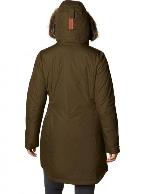 Columbia Suttle Mountain Long Insulated Jacket női télikabát zöld színben 4