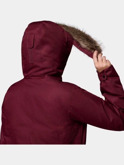 Columbia Suttle Mountain Long Insulated Jacket női télikabát piros színben 10