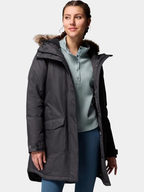 Columbia Suttle Mountain Long Insulated Jacket női télikabát fekete színben 6