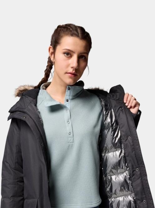 Columbia Suttle Mountain Long Insulated Jacket női télikabát fekete színben 7