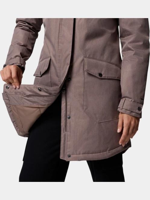 Columbia Suttle Mountain Long Insulated Jacket női télikabát barna színben 12