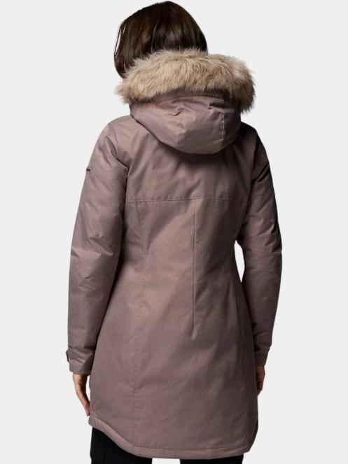Columbia Suttle Mountain Long Insulated Jacket női télikabát barna színben 4