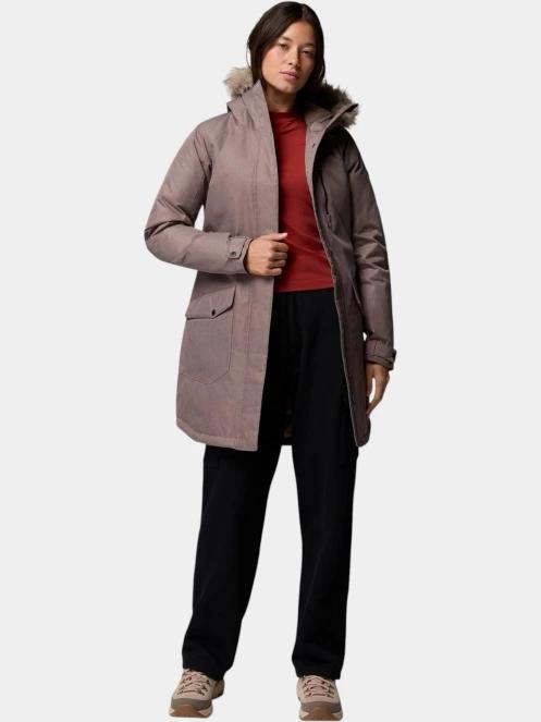 Columbia Suttle Mountain Long Insulated Jacket női télikabát barna színben 5