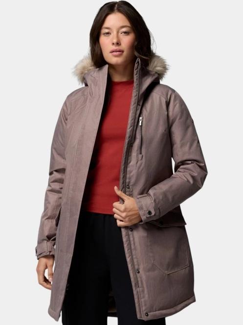 Columbia Suttle Mountain Long Insulated Jacket női télikabát barna színben 6