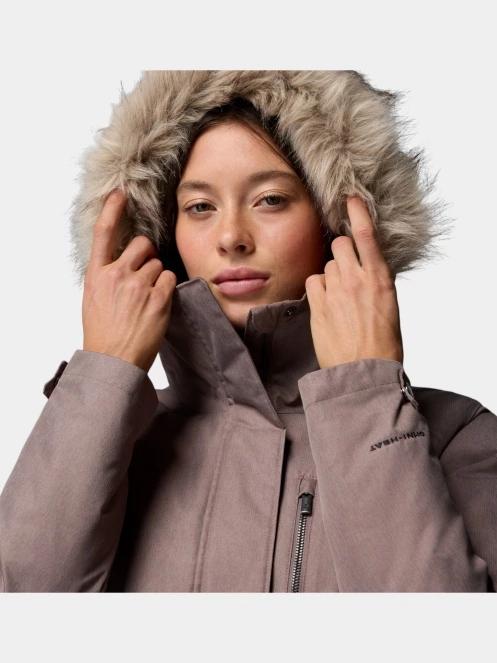 Columbia Suttle Mountain Long Insulated Jacket női télikabát barna színben 8