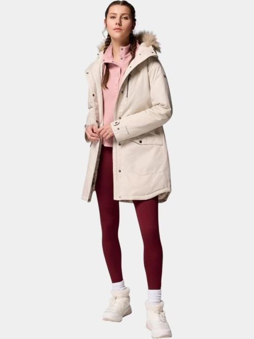 Columbia Suttle Mountain Long Insulated Jacket női télikabát homok színben 5