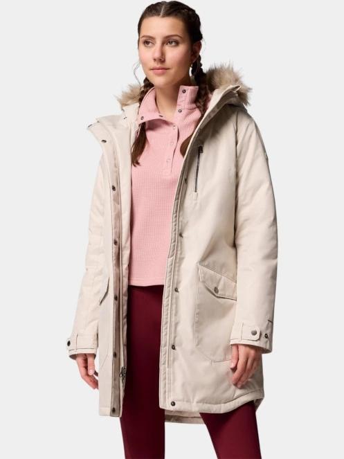 Columbia Suttle Mountain Long Insulated Jacket női télikabát homok színben 6