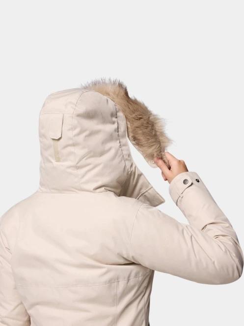 Columbia Suttle Mountain Long Insulated Jacket női télikabát homok színben 10
