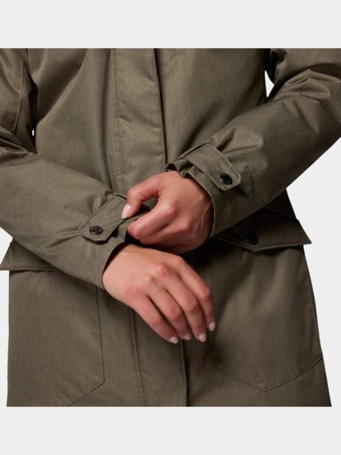 Columbia Suttle Mountain Long Insulated Jacket női télikabát zöld színben 9