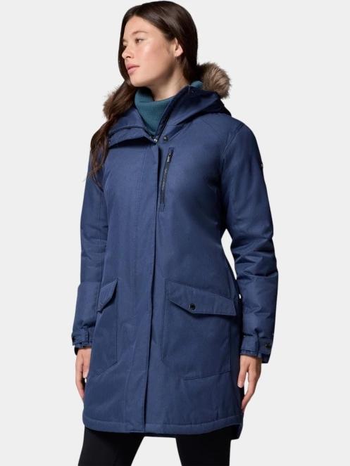 Columbia Suttle Mountain Long Insulated Jacket női télikabát sötétkék színben 3