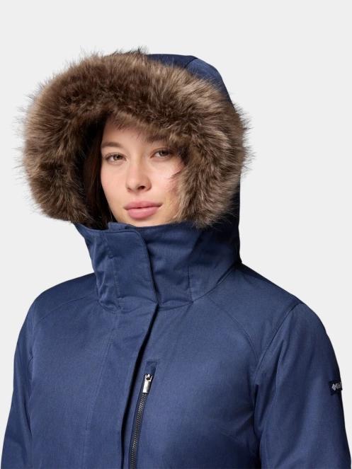 Columbia Suttle Mountain Long Insulated Jacket női télikabát sötétkék színben 6