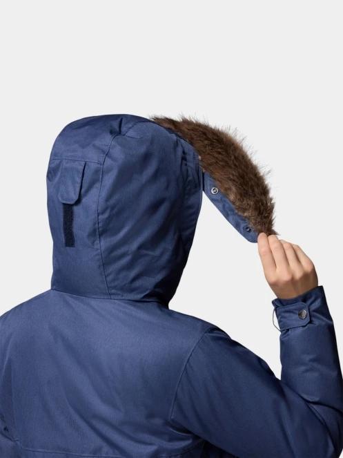 Columbia Suttle Mountain Long Insulated Jacket női télikabát sötétkék színben 7