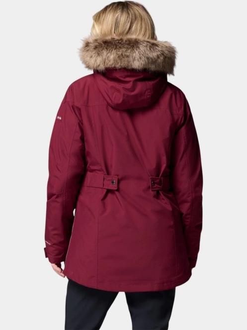Columbia Suttle Mountain Long Insulated Jacket női télikabát bordó színben 4