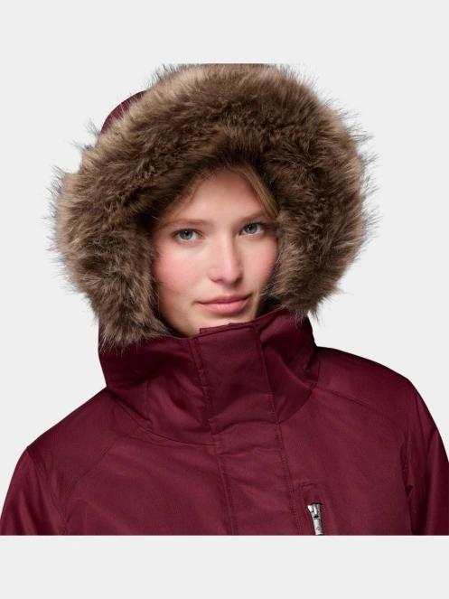 Columbia Suttle Mountain Long Insulated Jacket női télikabát bordó színben 8