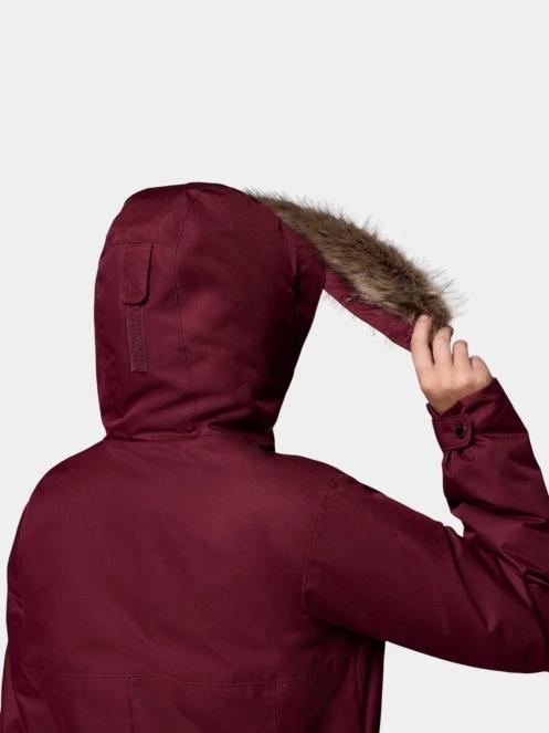 Columbia Suttle Mountain Long Insulated Jacket női télikabát bordó színben 9