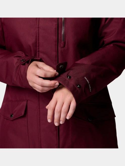 Columbia Suttle Mountain Long Insulated Jacket női télikabát bordó színben 10