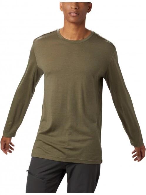 Mountain Hardwear Diamond Peak Long Sleeve T férfi aláöltöző felső zöld színben 2