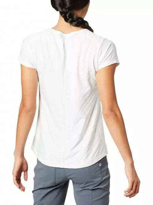 Mountain Hardwear Mighty Stripe Short Sleeve Crew női rövid ujjú sport póló szürke színben 3
