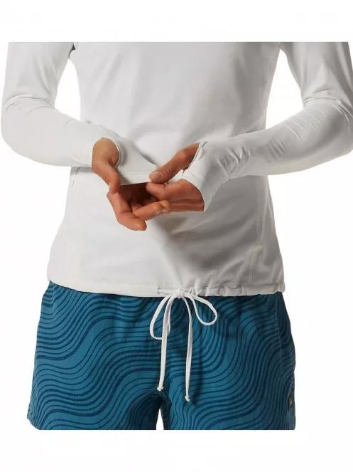 Mountain Hardwear Crater Lake LS Hoody női hosszú ujjú sport póló szürke színben 5