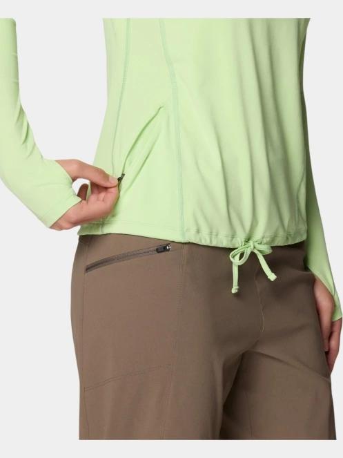 Mountain Hardwear Crater Lake Long Sleeve Hoody női hosszú ujjú sport póló zöld színben 7