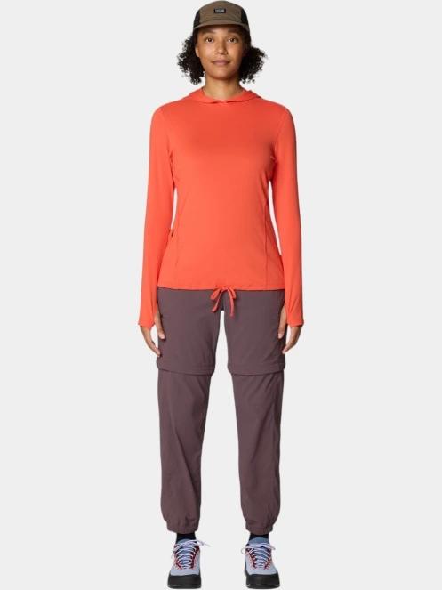 Mountain Hardwear Crater Lake Long Sleeve Hoody női hosszú ujjú sport póló piros színben 5