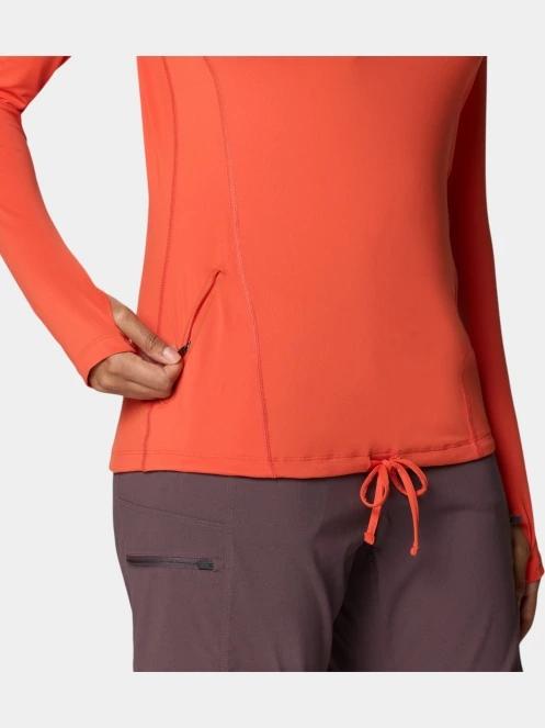 Mountain Hardwear Crater Lake Long Sleeve Hoody női hosszú ujjú sport póló piros színben 8