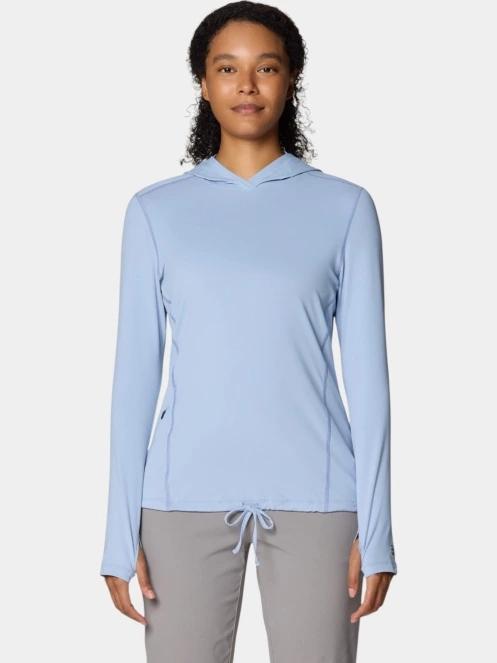 Mountain Hardwear Crater Lake Long Sleeve Hoody női hosszú ujjú sport póló kék színben 2