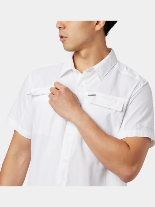 Columbia Silver Ridge 2.0 Short Sleeve Shirt férfi rövid ujjú túraing fehér színben 5
