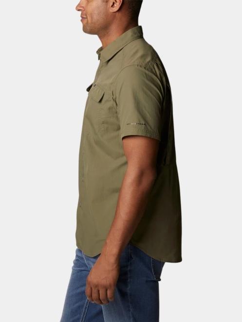 Columbia Silver Ridge 2.0 Short Sleeve Shirt férfi rövid ujjú túraing zöld színben 3