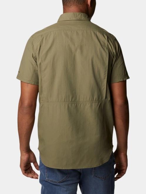 Columbia Silver Ridge 2.0 Short Sleeve Shirt férfi rövid ujjú túraing zöld színben 4