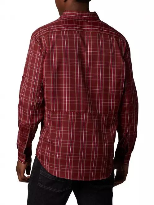 Columbia Silver Ridge 2.0 Plaid L/S Shirt férfi túraing piros színben 3