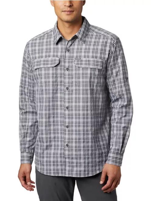 Columbia Silver Ridge 2.0 Plaid L/S Shirt férfi túraing fekete színben 2