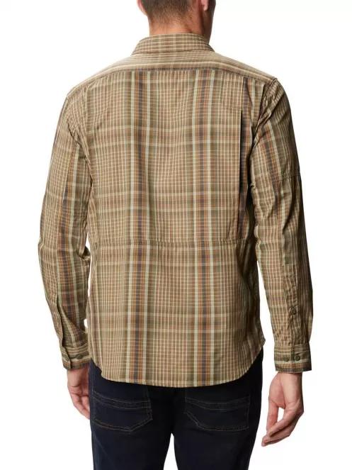 Columbia Silver Ridge 2.0 Plaid L/S Shirt férfi túraing barna színben 4