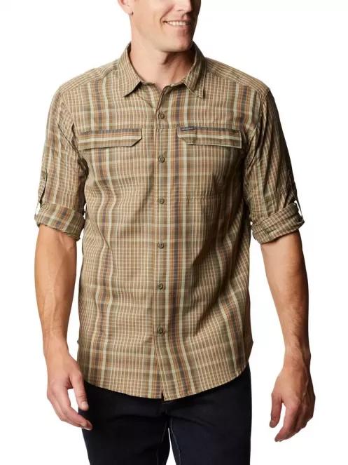 Columbia Silver Ridge 2.0 Plaid L/S Shirt férfi túraing barna színben 5