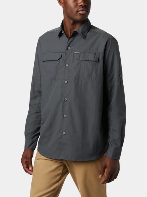 Columbia Silver Ridge2.0 Long Sleeve Shirt férfi hosszú ujjú ing szürke színben 2